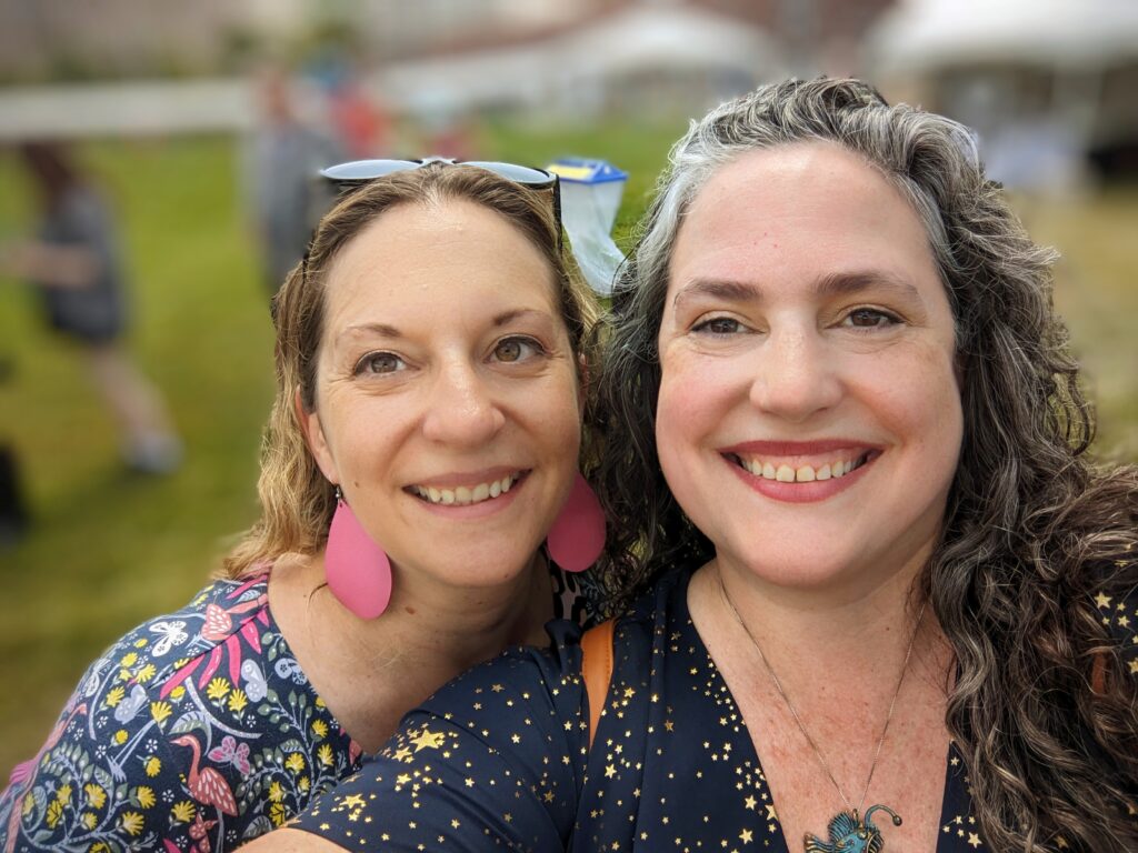 Vanessa and me, at the Indian Fair